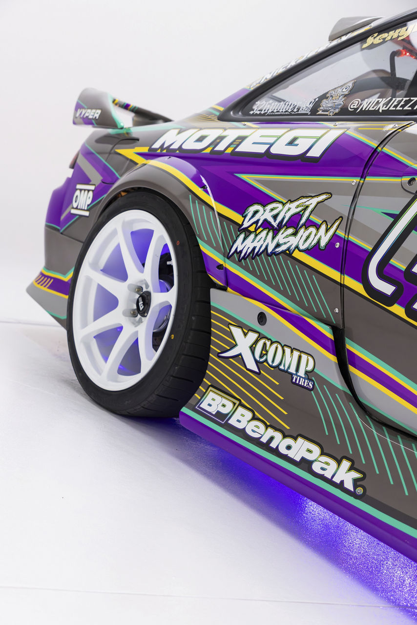 1999 Nissan 240SX - Motegi BATTLE - White | Motegi Wheels